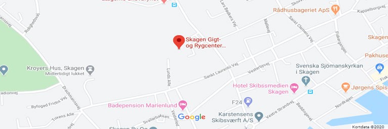 Skagen Gigt- og Rygcenter Google Maps