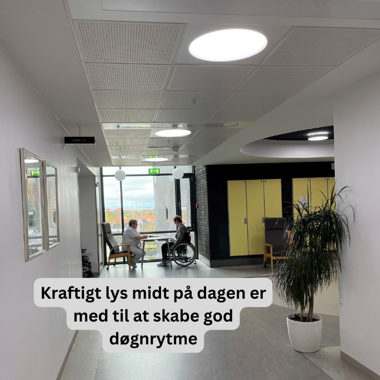 Døgnrytmelys gavner patienter og personale på Neuroenhed i Frederikshavn